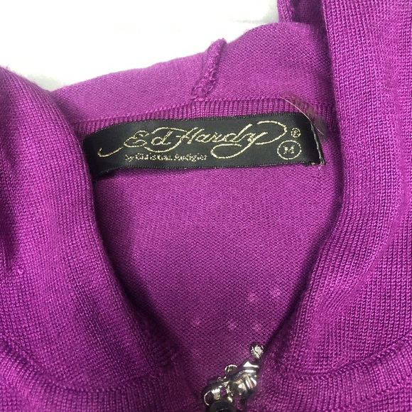 ed hardy y2k zip up sweater - Picture 11 of 11